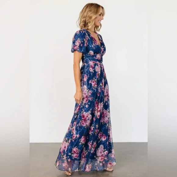 Baltic Born Blue Floral Maxi Dress - Picture 15 of 16